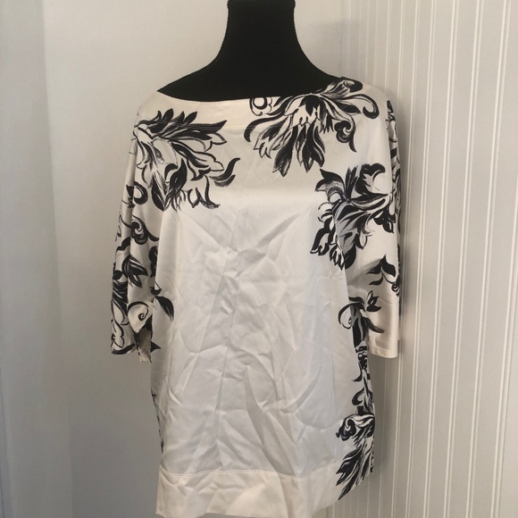 Luxury Designer Silk St John Classic Top - Picture 1 of 5
